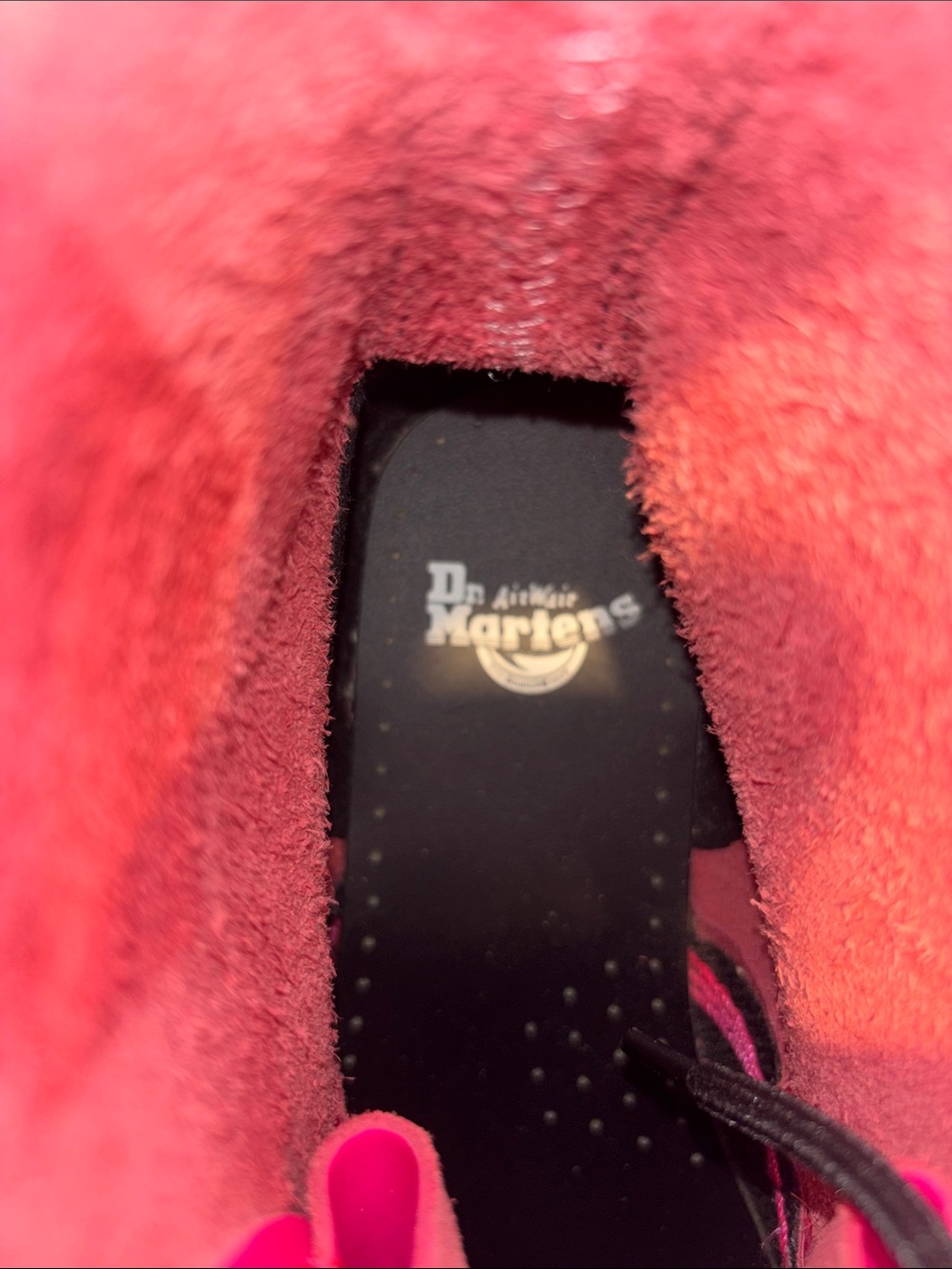Dr Martens Hot Pink Boots Lace-Up Size 7 - Picture 10 of 10